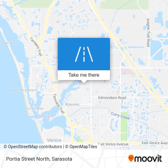 Portia Street North map