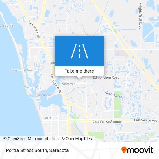 Portia Street South map