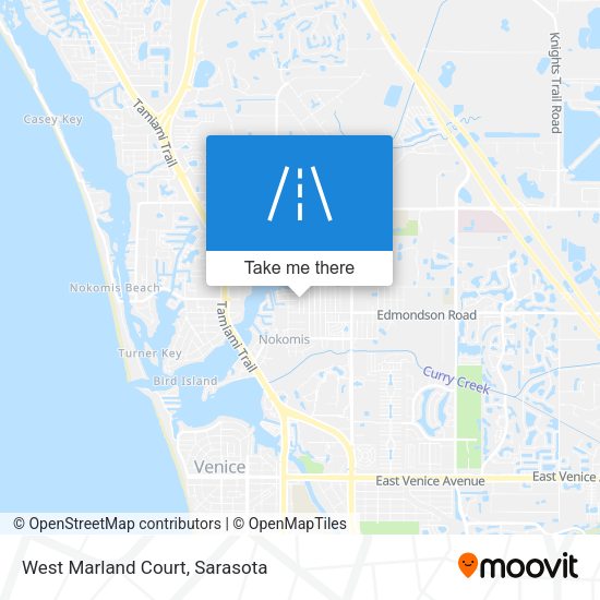West Marland Court map