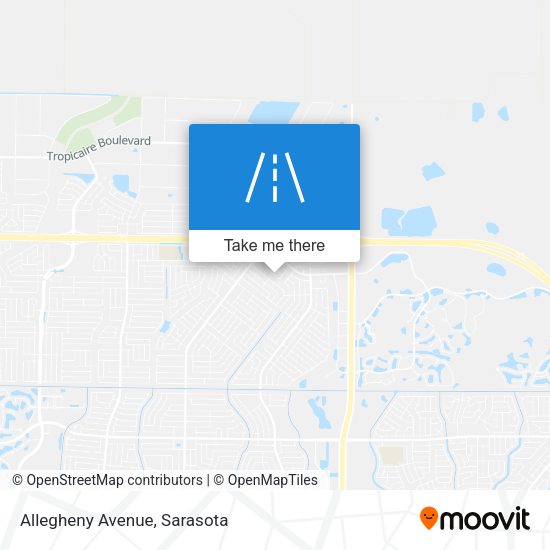Mapa de Allegheny Avenue