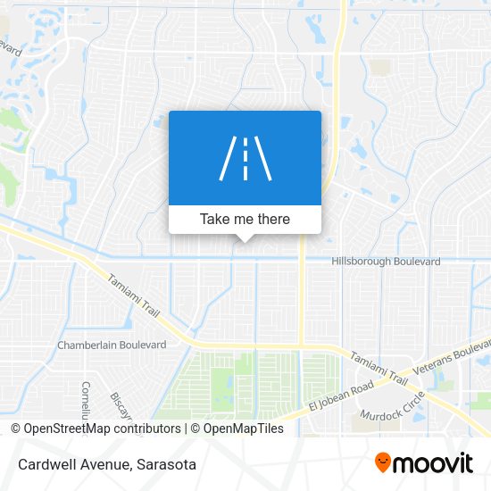Mapa de Cardwell Avenue