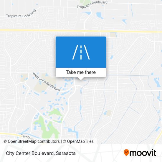 Mapa de City Center Boulevard