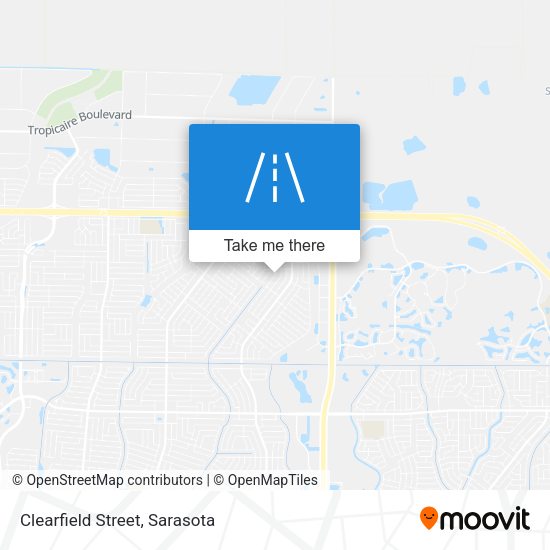 Clearfield Street map