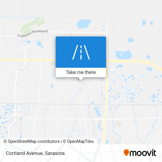 Mapa de Cortland Avenue