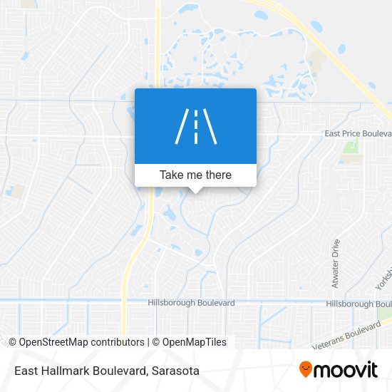 East Hallmark Boulevard map