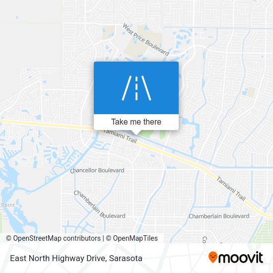 East North Highway Drive map