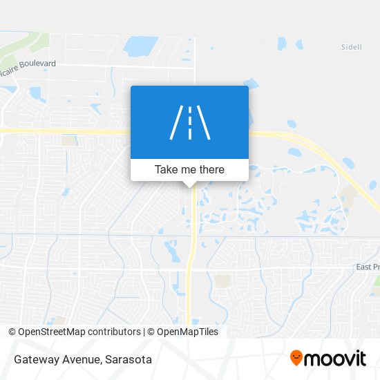 Mapa de Gateway Avenue