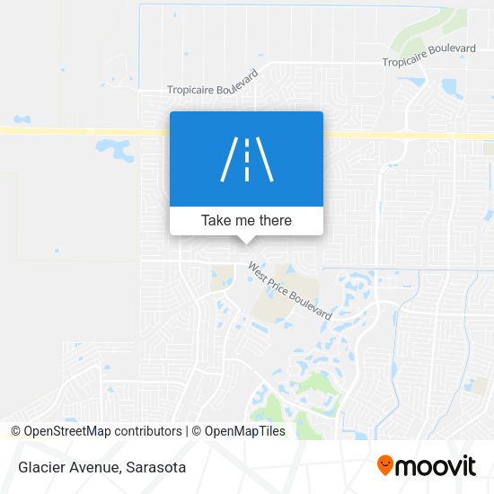 Mapa de Glacier Avenue