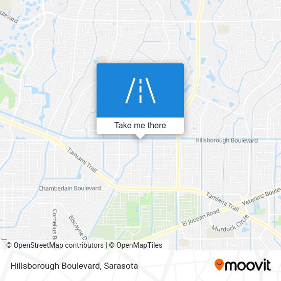 Mapa de Hillsborough Boulevard
