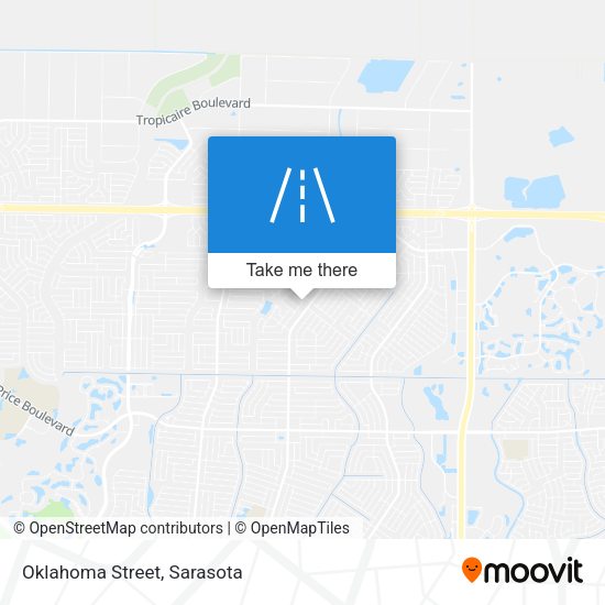 Mapa de Oklahoma Street