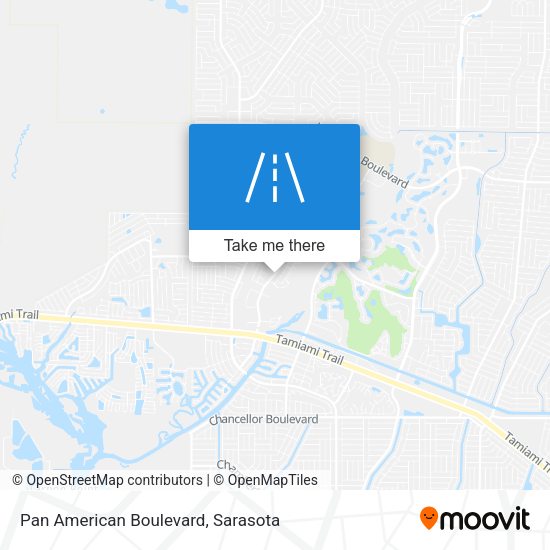 Pan American Boulevard map