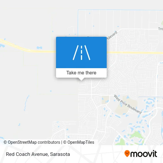 Red Coach Avenue map