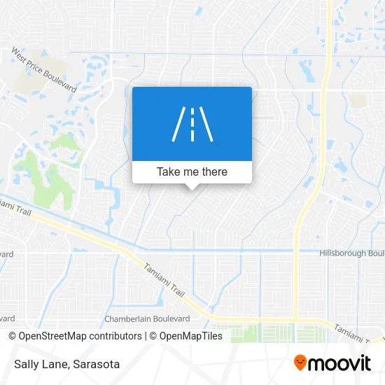 Sally Lane map