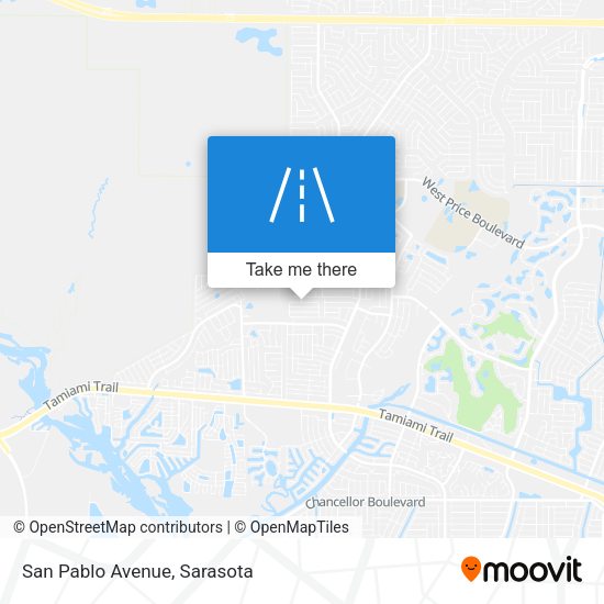 Mapa de San Pablo Avenue