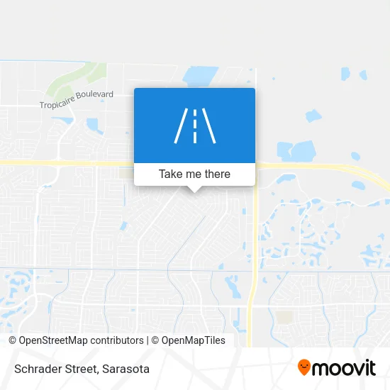 Schrader Street map