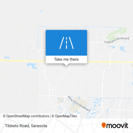 Mapa de Tibbets Road