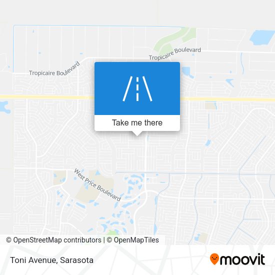 Mapa de Toni Avenue