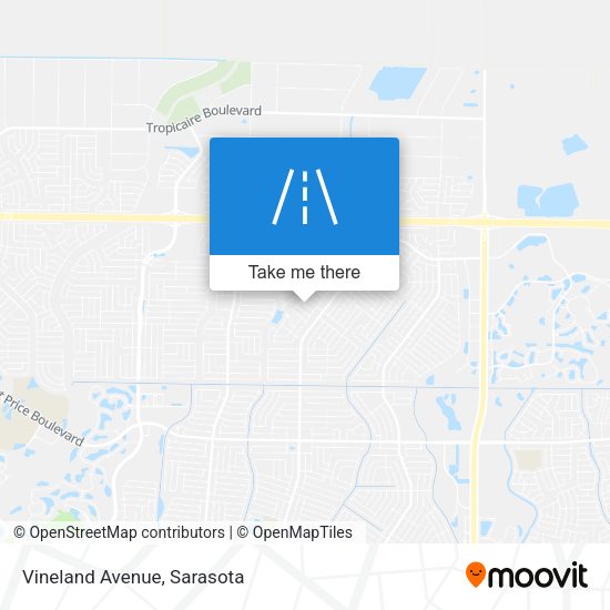 Mapa de Vineland Avenue
