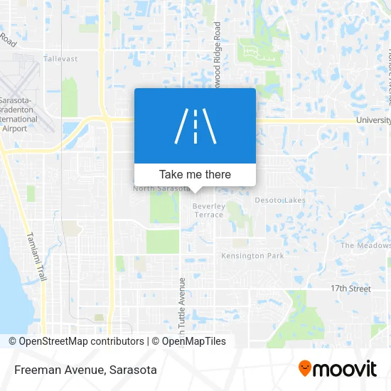 Freeman Avenue map