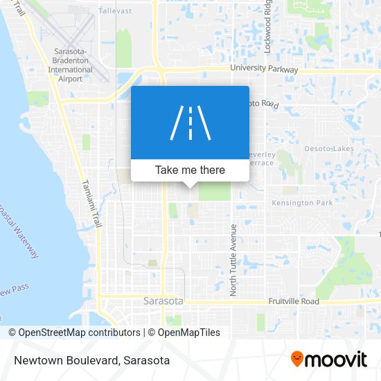 Mapa de Newtown Boulevard