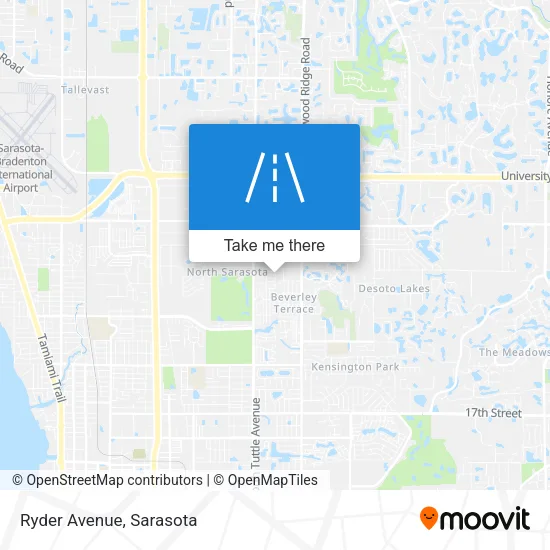 Ryder Avenue map