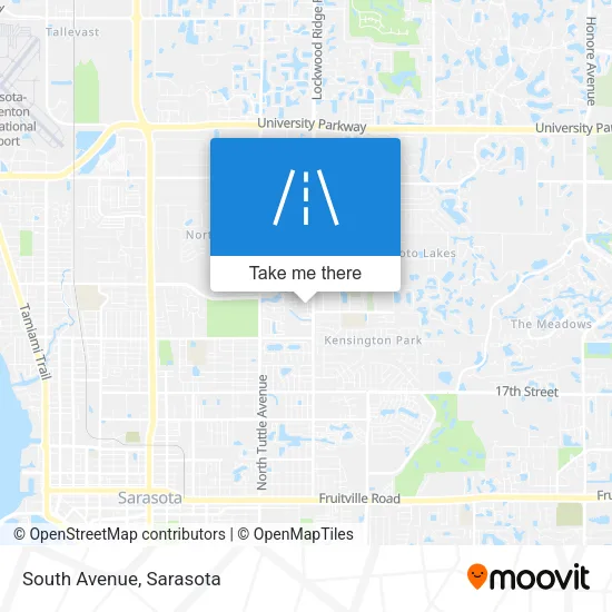 South Avenue map