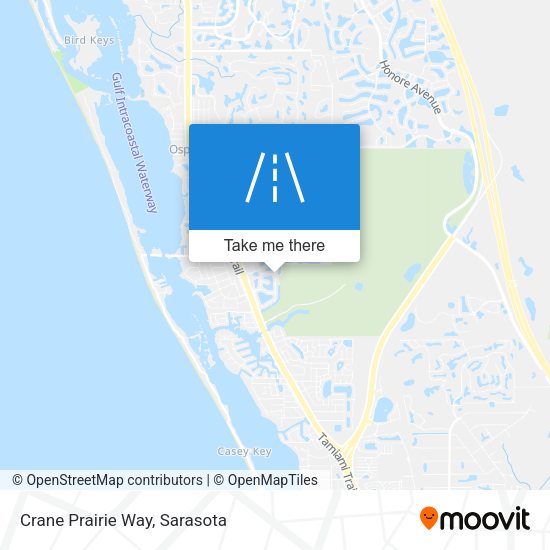 Crane Prairie Way map