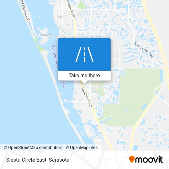 Siesta Circle East map