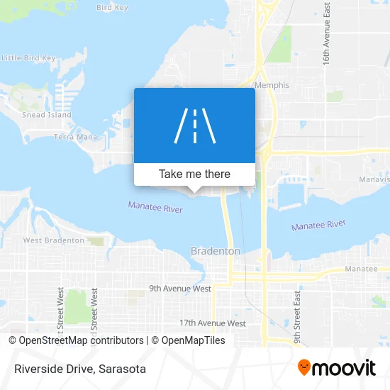Riverside Drive map