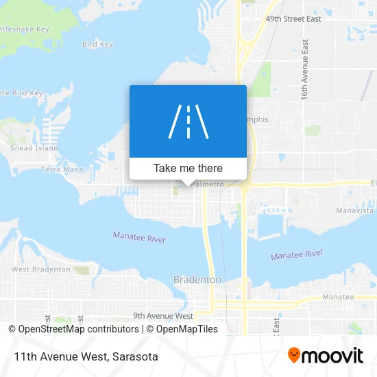 11th Avenue West map
