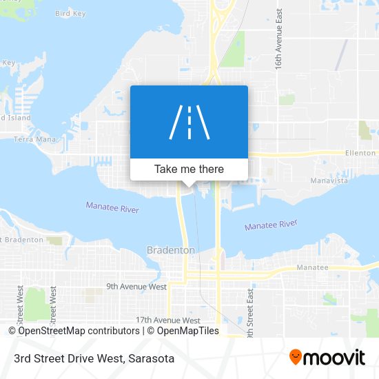 3rd Street Drive West map