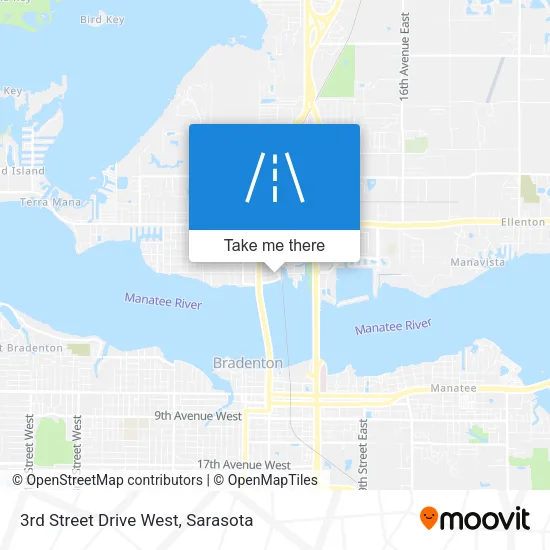 3rd Street Drive West map