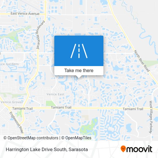 Harrington Lake Drive South map