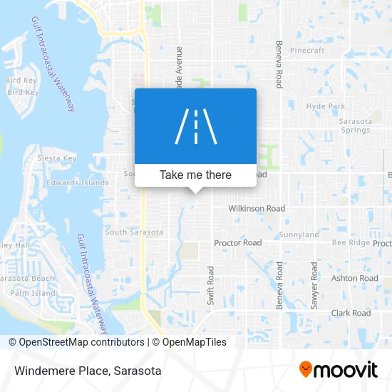 Windemere Place map