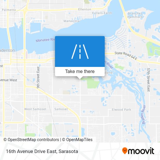 16th Avenue Drive East map