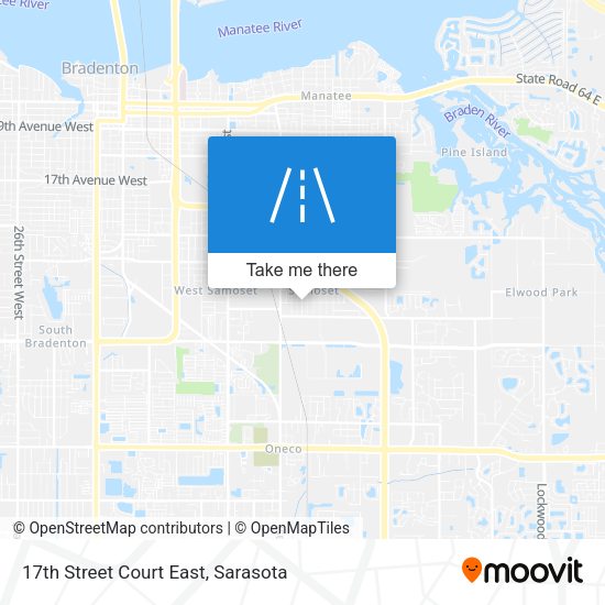17th Street Court East map