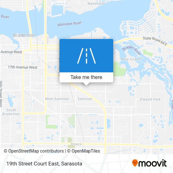 Mapa de 19th Street Court East