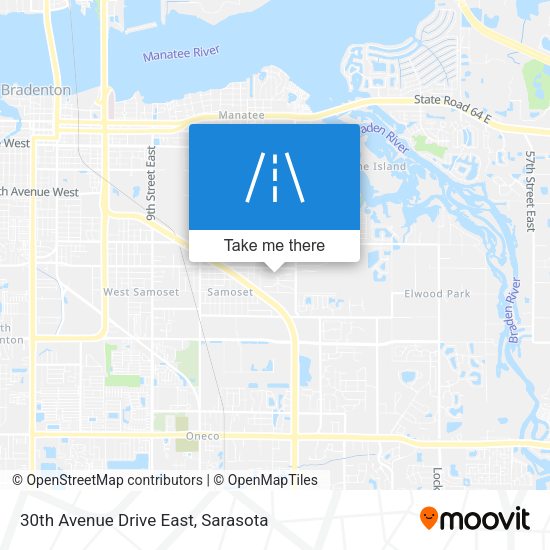 30th Avenue Drive East map