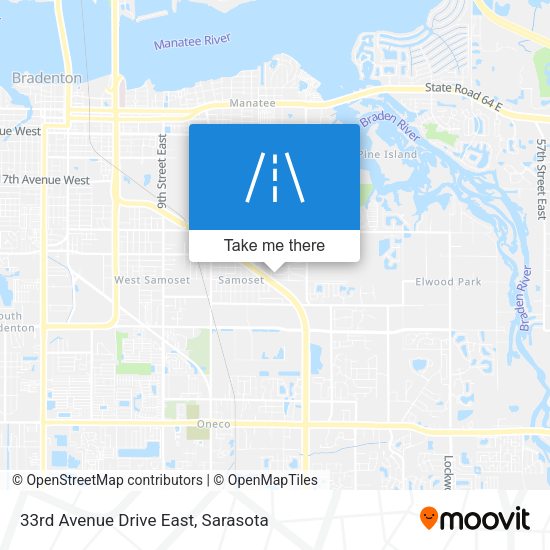 33rd Avenue Drive East map
