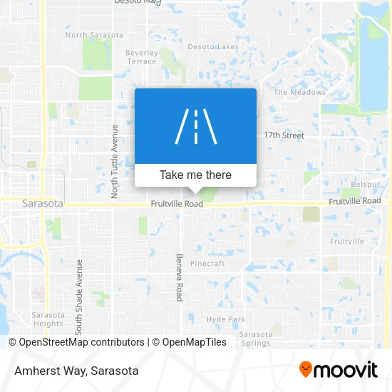 Amherst Way map