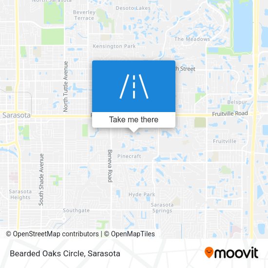 Bearded Oaks Circle map