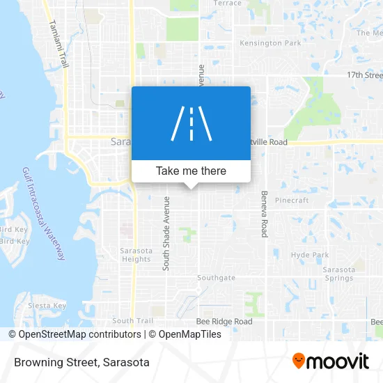 Browning Street map