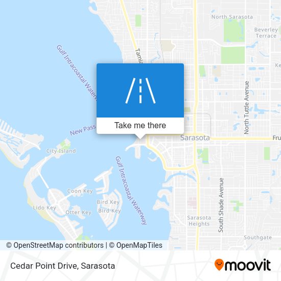 Mapa de Cedar Point Drive