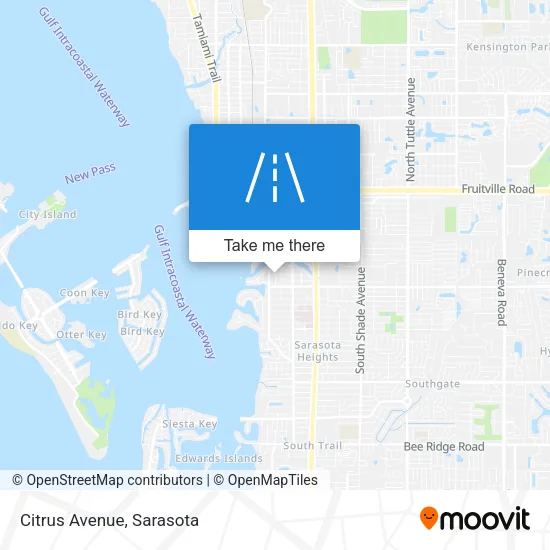 Citrus Avenue map