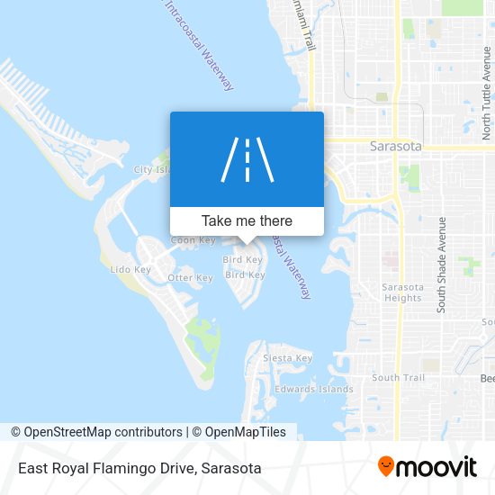 East Royal Flamingo Drive map