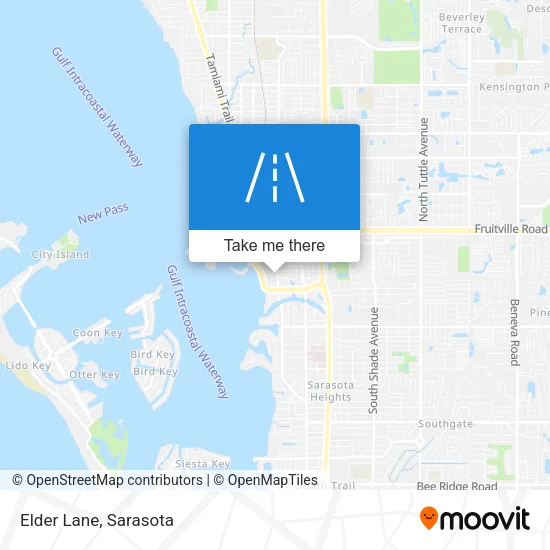 Elder Lane map