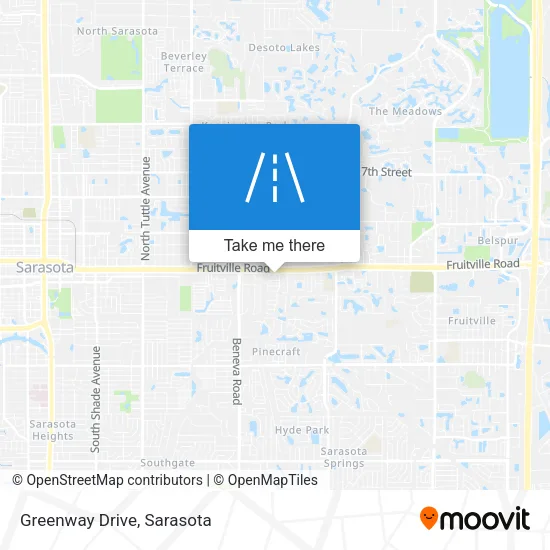 Greenway Drive map