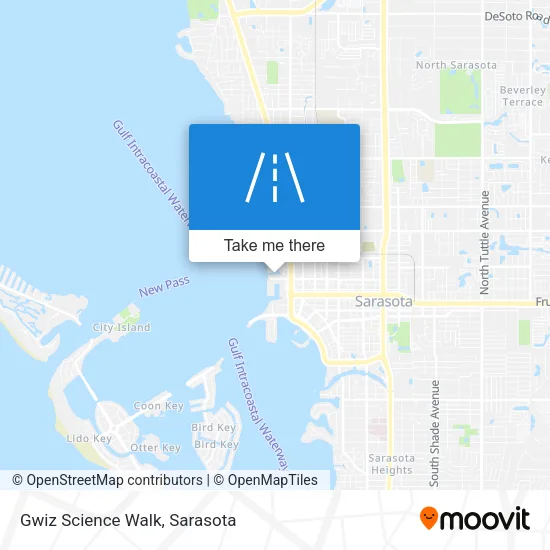 Gwiz Science Walk map