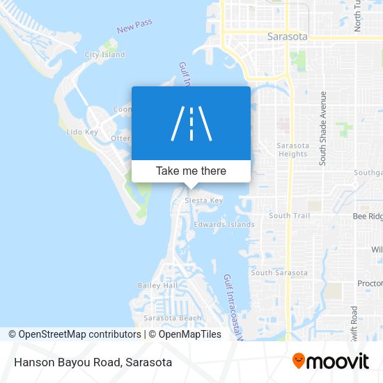 Hanson Bayou Road map