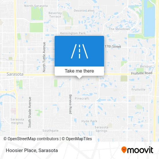 Hoosier Place map
